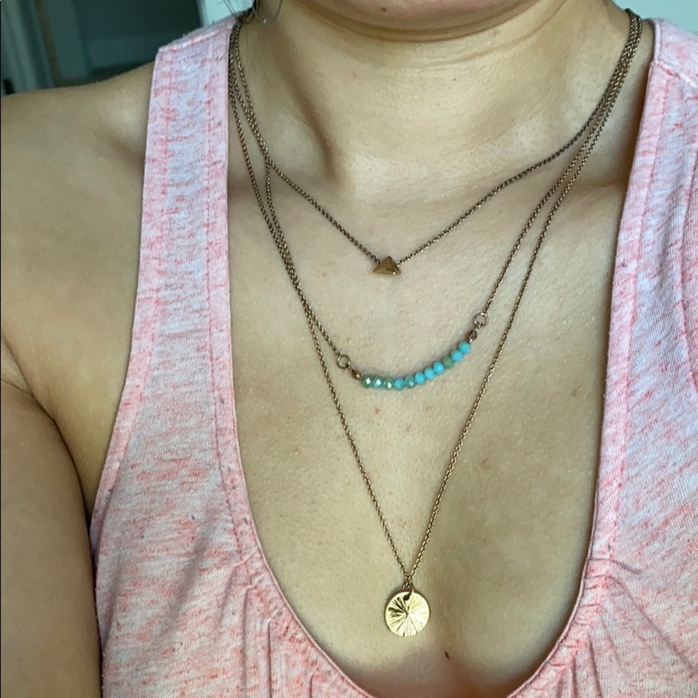 Triple layer necklace
